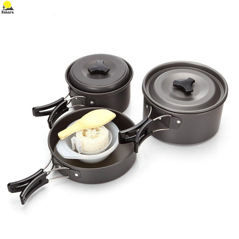 Bộ nồi dã ngoại cắm trại DS-300 dành cho 2-3 người