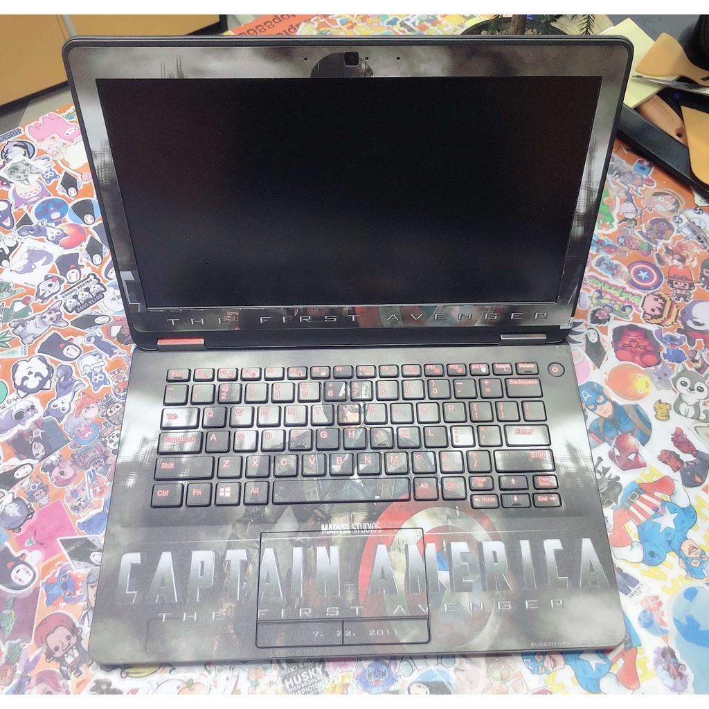 Decal Skin dán Laptop mẫu Captain