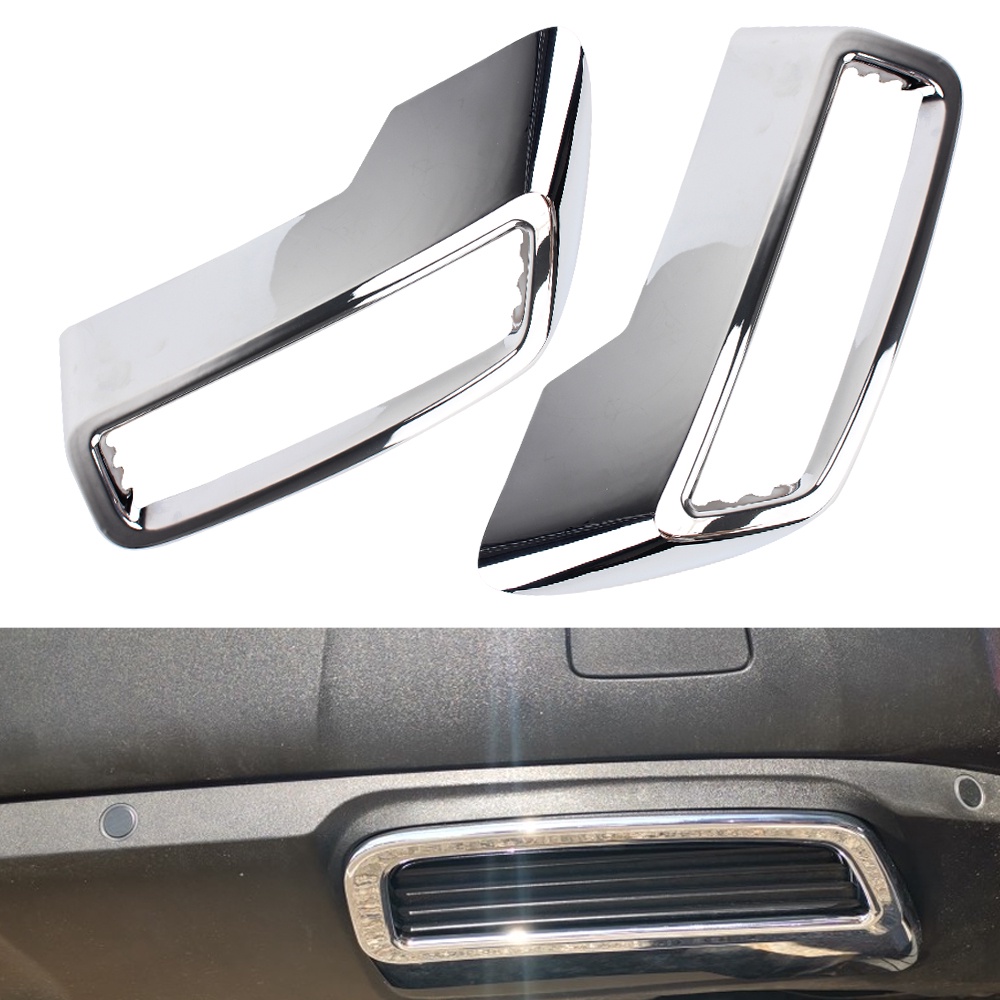1 Cặp Viền Trang Trí Ống Xả Nhiệt Xe Hơi Peugeot 3008 5008 2017-2020 Bằng Nhựa ABS