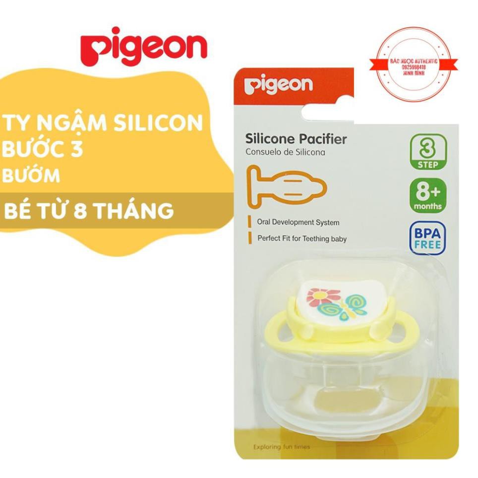 Ty ngậm Silicone Pigeon Bước 3 hình bướm, hươu cao cổ (6 - 9 tháng)