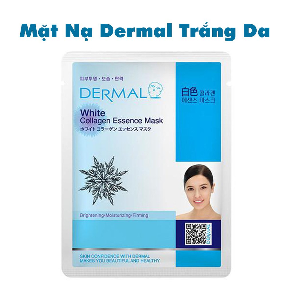 Mặt Nạ Dưỡng Da Dermal Trắng Da - Dermal White Collagen Essence Mask 23g - Hàn Quốc