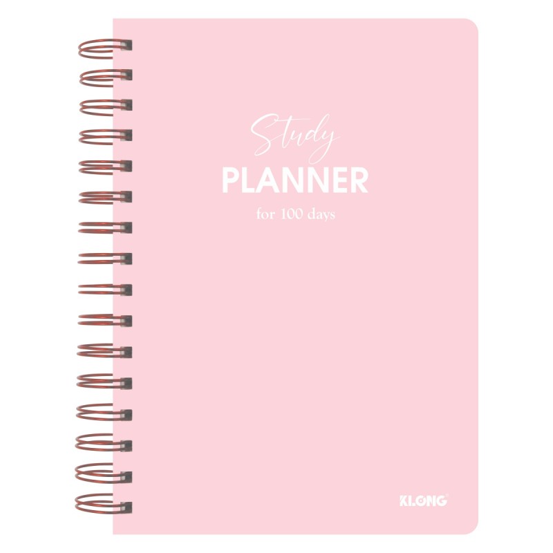 Sổ kế hoạch Study Planner A5 lò xo kép 160 trang caro Klong MS 946 (4 Màu Tùy chọn)