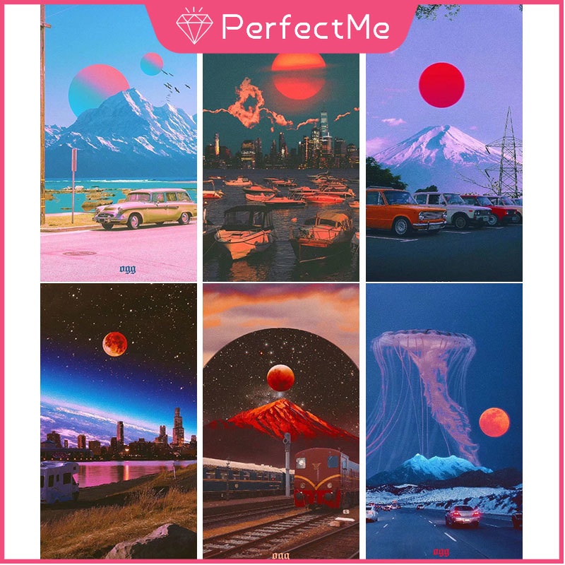 Bộ tranh đính đá 5D họa tiết bản đồ thành phố độc đáo kích thước 30x40cm diy dùng trang trí