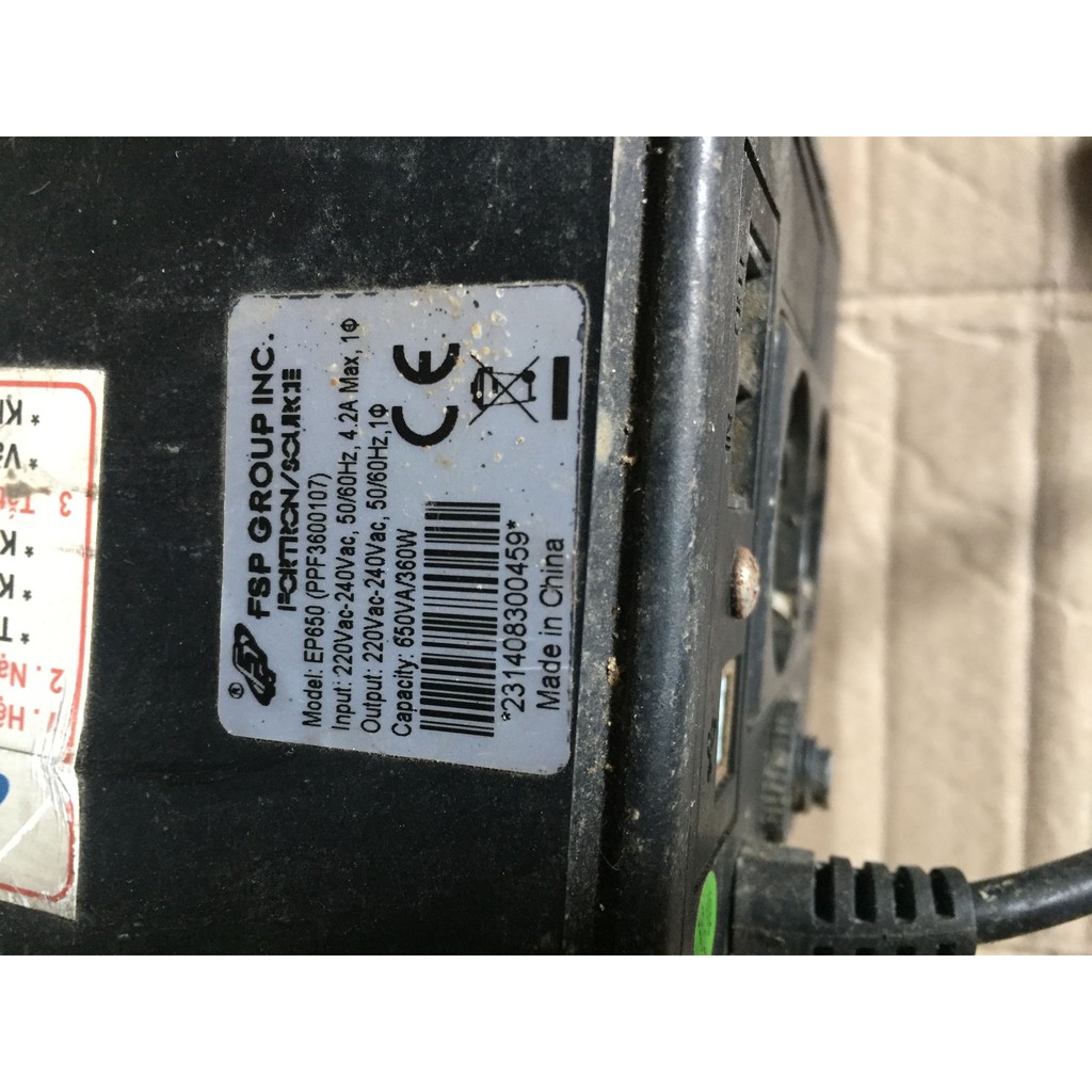 {Sale}Bộ lưu điện UPS FSP EP650