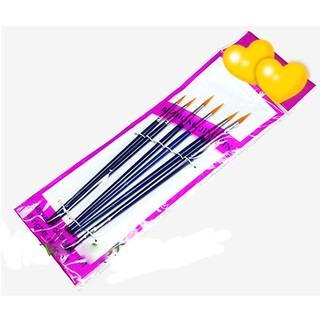 Bộ Cọ Vẽ Đầu Nhọn Nét Nhỏ (6 Cây/Bộ)