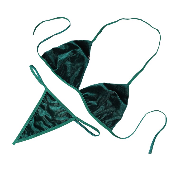 Bộ đồ lót nữ lọt khe vải nhung siêu đẹp - Bộ Đồ lót nữ lọt khe sexy CM052 | BigBuy360 - bigbuy360.vn