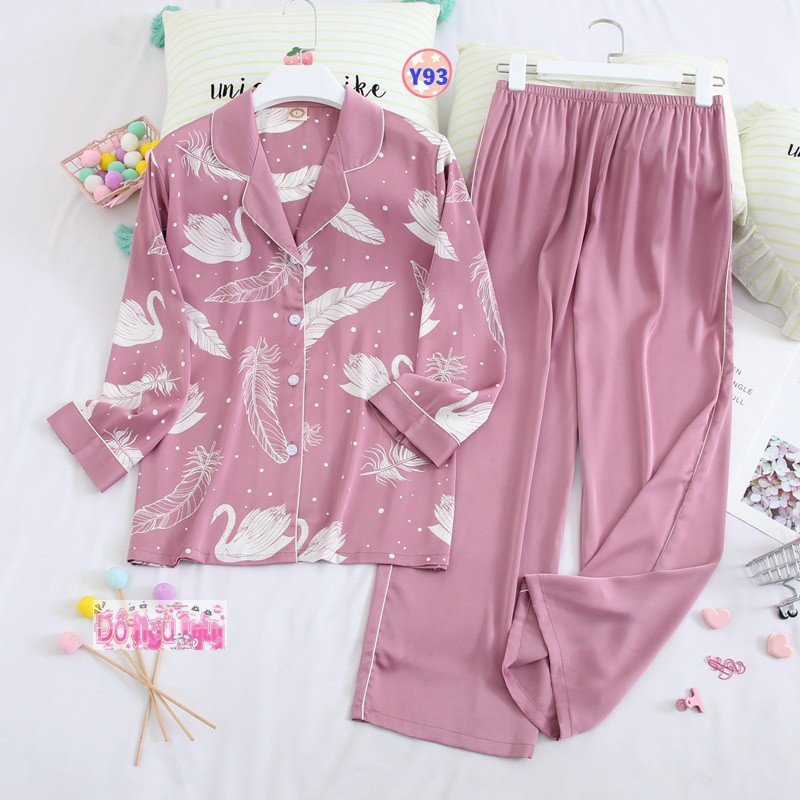 Pijama Lụa Dài Tay Cao Cấp Y93