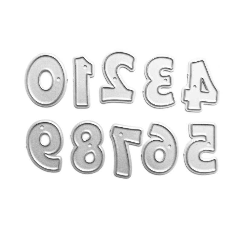 Khuôn Cắt Giấy Làm Từ Kim Loại Hình Số La Mã Trang Trí Scrapbook