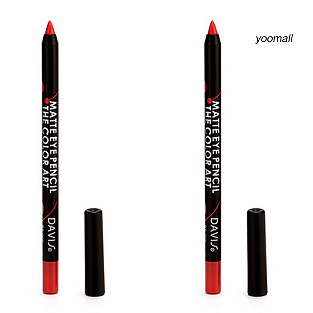 [Hàng mới về] Chì Kẻ Môi 12 Màu Tùy Chọn Chống Nước Lâu Trôi Trang Điểm Thời Trang