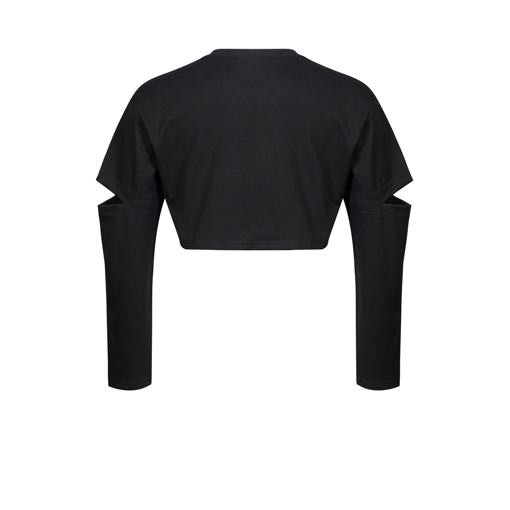 Áo thun tay dài Unisex phom ngắn thương hiệu Aesir Studios 2 màu trắng,đen - 408