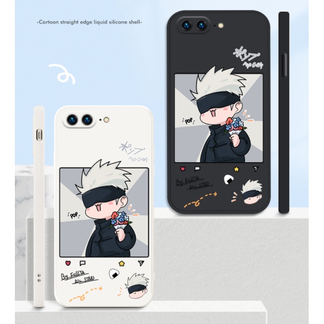 Ốp Điện Thoại Silicon Chống Sốc In Hình anime Vui Nhộn Cho iPhone 8 13 mini 14 plus 12 pro max 11 X XR XS max 7 plus 6 6s