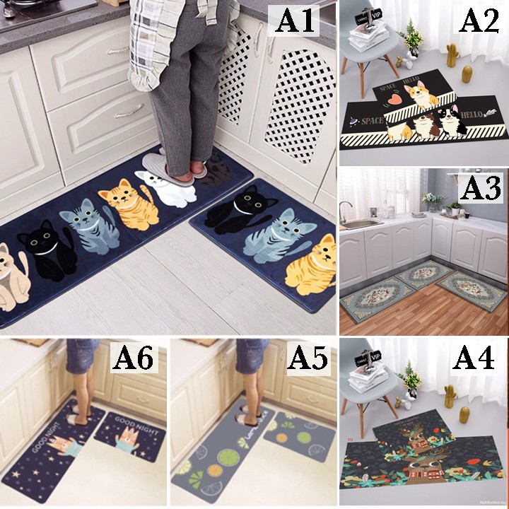 ❤️FREE SHIP❤️ BỘ THẢM BẾP 3D CHỐNG TRƠN TRƯỢT HÀNG CAO CẤP