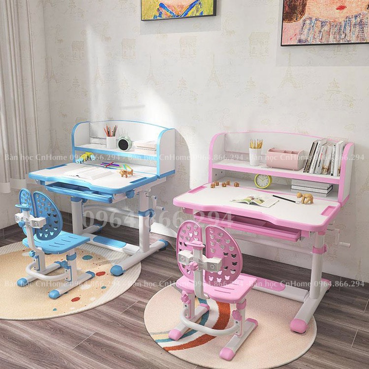 Bàn học chống gù chống cận thông minh cho bé A8 CnHome 🎁𝑭𝑹𝑬𝑬𝑺𝑯𝑰𝑷🎁TẶNG ĐÈN HỌC, ĐỆM NGỒI,CHỐNG CẰM VÀ KẸP GIỮ SÁCH🎁