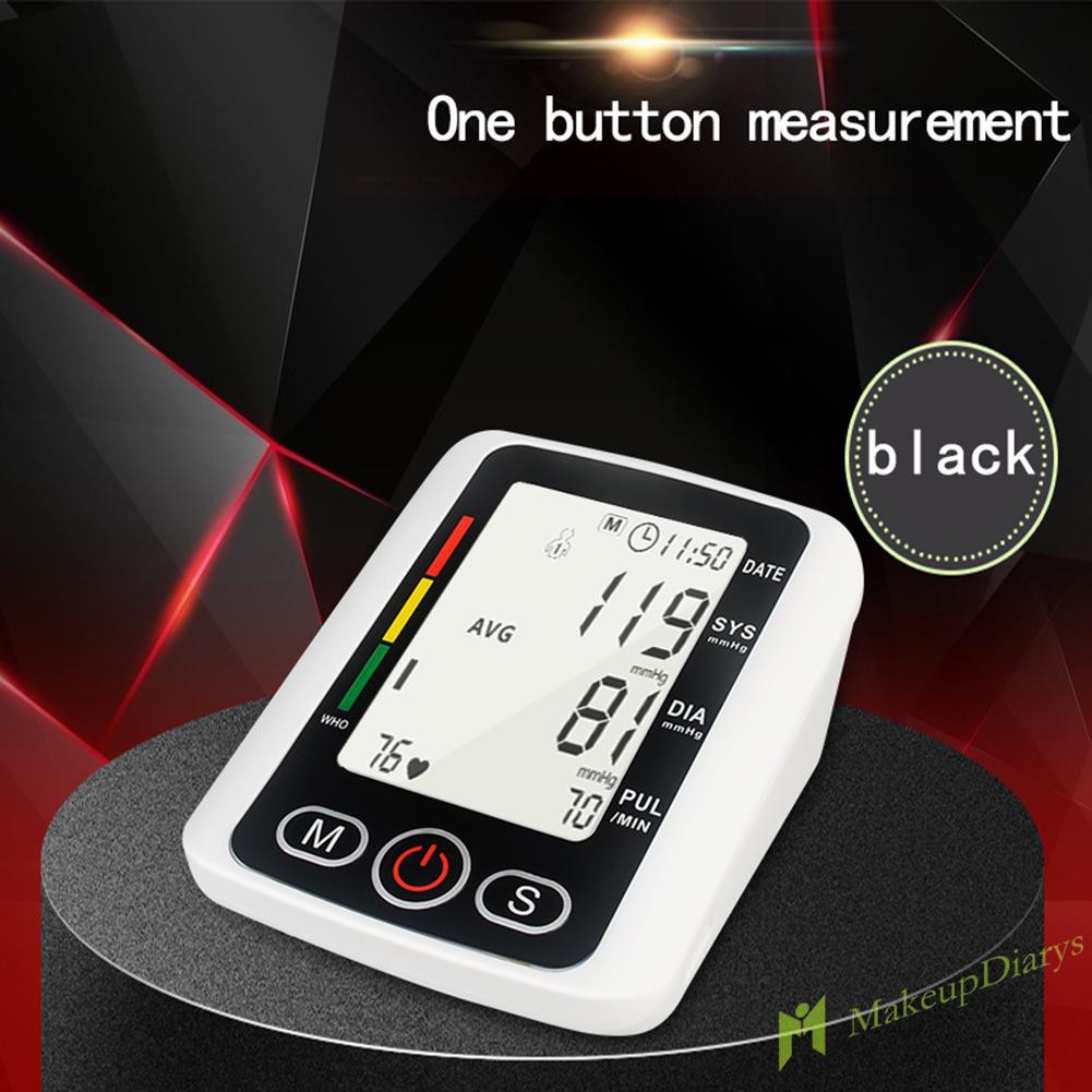 Máy đo huyết áp trên cánh tay kỹ thuật số Pin Máy đo xung điện tử Máy đo huyết áp 10x12.8x5.6cm
