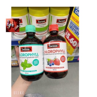 Nước diệp lục vị dâu tây Swisse Chlorophyll Mixed Berry 500ml Úc