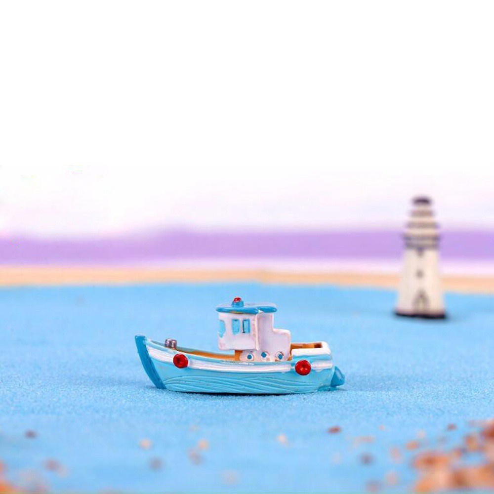 Epoch Đồ trang trí Thuyền Buồm Bằng Nhựa Resin Thủ Công Trang Trí Tiểu Cảnh / Bể Cá / Sân Vườn Diy