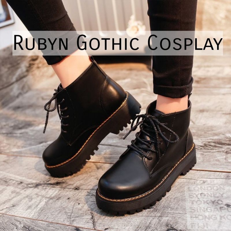 [CÓ SẴN] 🍁 Giày Boots Basic Oxford đế cao 4cm (Tài khoản Shopee duy nhất: gothic.cosplay ) | BigBuy360 - bigbuy360.vn