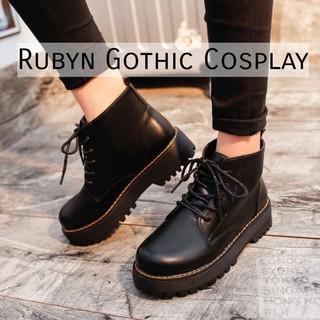 [SẴN] 🍁 Giày Boots Basic Oxford đế cao 4cm ( Size 35 - 40 ) ĐEN VÀ NÂU, A33