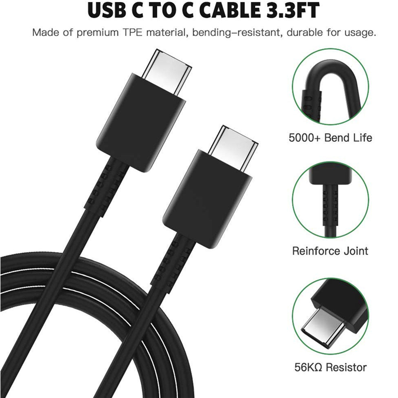 Bộ phích cắm + cáp sạc nhanh điện thoại USB type C 25W PD có thể mua lẻ cho Samsung S20 S10 Note 10 Plus A90 A80 A70