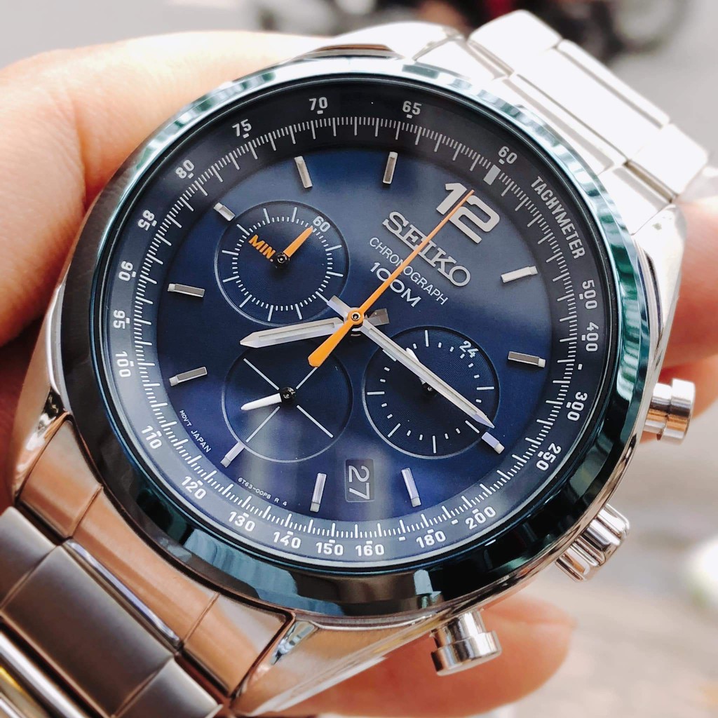 Đồng hồ nam Seiko  SSB091P1 - Máy Quartz Pin Chronograph - Kính khoáng cứng