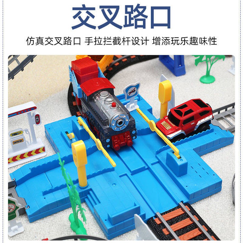 Xịt nước lớn Xe cứu hỏa Đồ chơi trẻ em Điện Xe lửa tốc độ cao 2 Xe kỹ thuật trẻ em 4 Cậu bé 3-6 tuổi