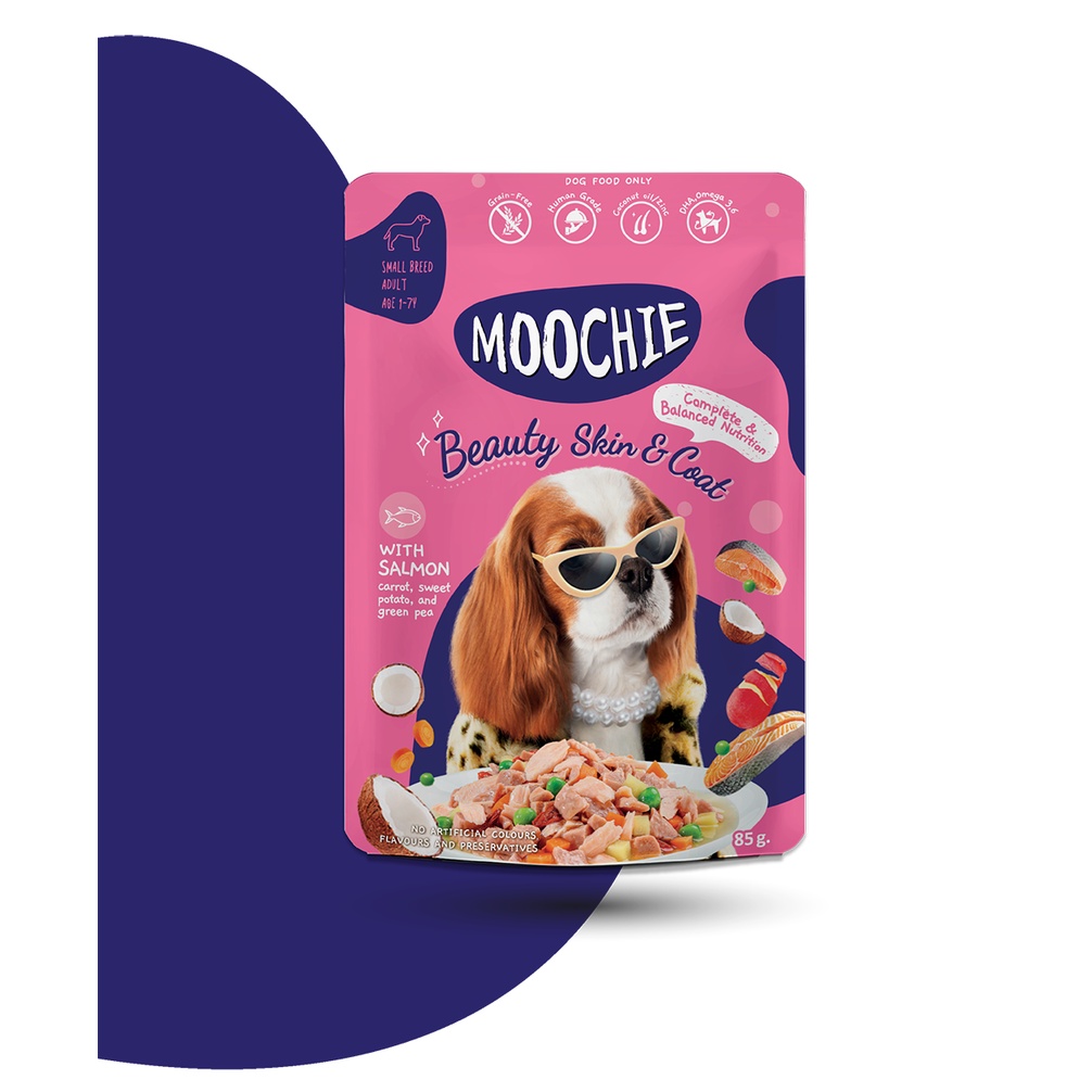 Pate Moochie cho chó giàu dính dưỡng gói 85g