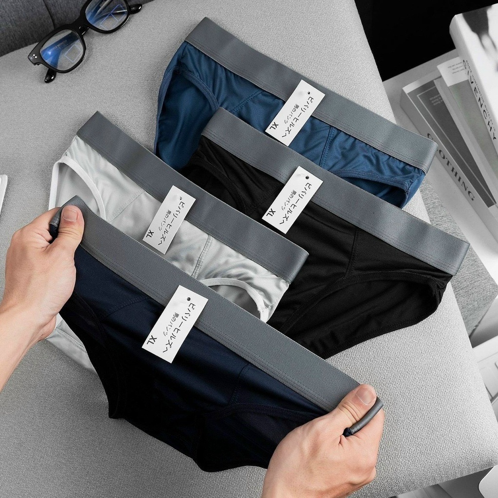 Quần sịp TAM GIÁC  nam cạp trơn 3cm, chất cotton mềm mại, co giãn 4 chiều, dễ thấm hút mồ hôi.