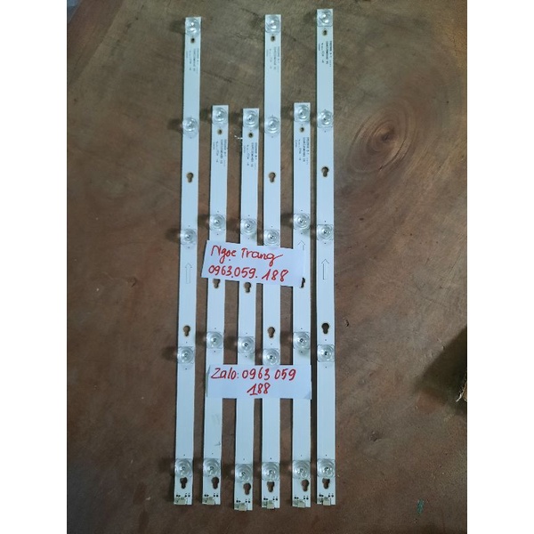 Thanh Led TiVi TCL 55 S62 / S4900 - Giá 1 Máy 4 Thanh 9 Bóng 6V