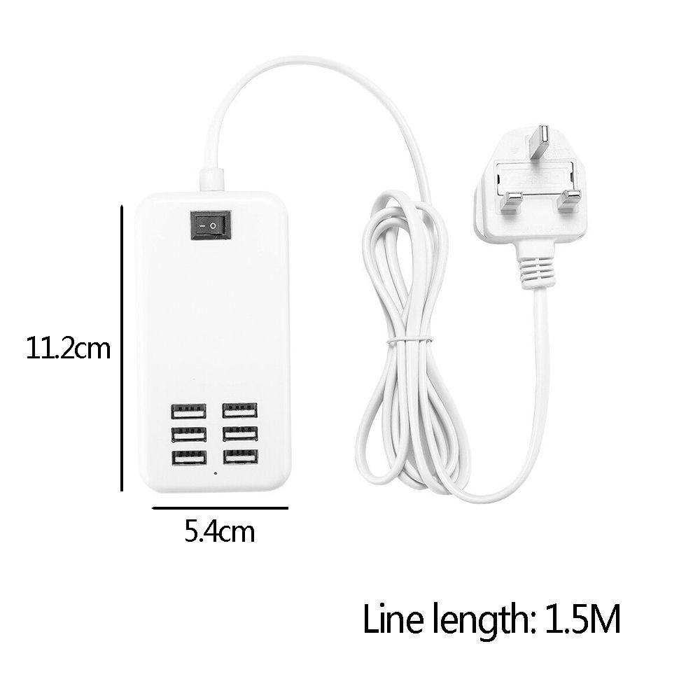 BTLIMER Bộ SạC ĐiệN ThoạI 6 CổNg UK