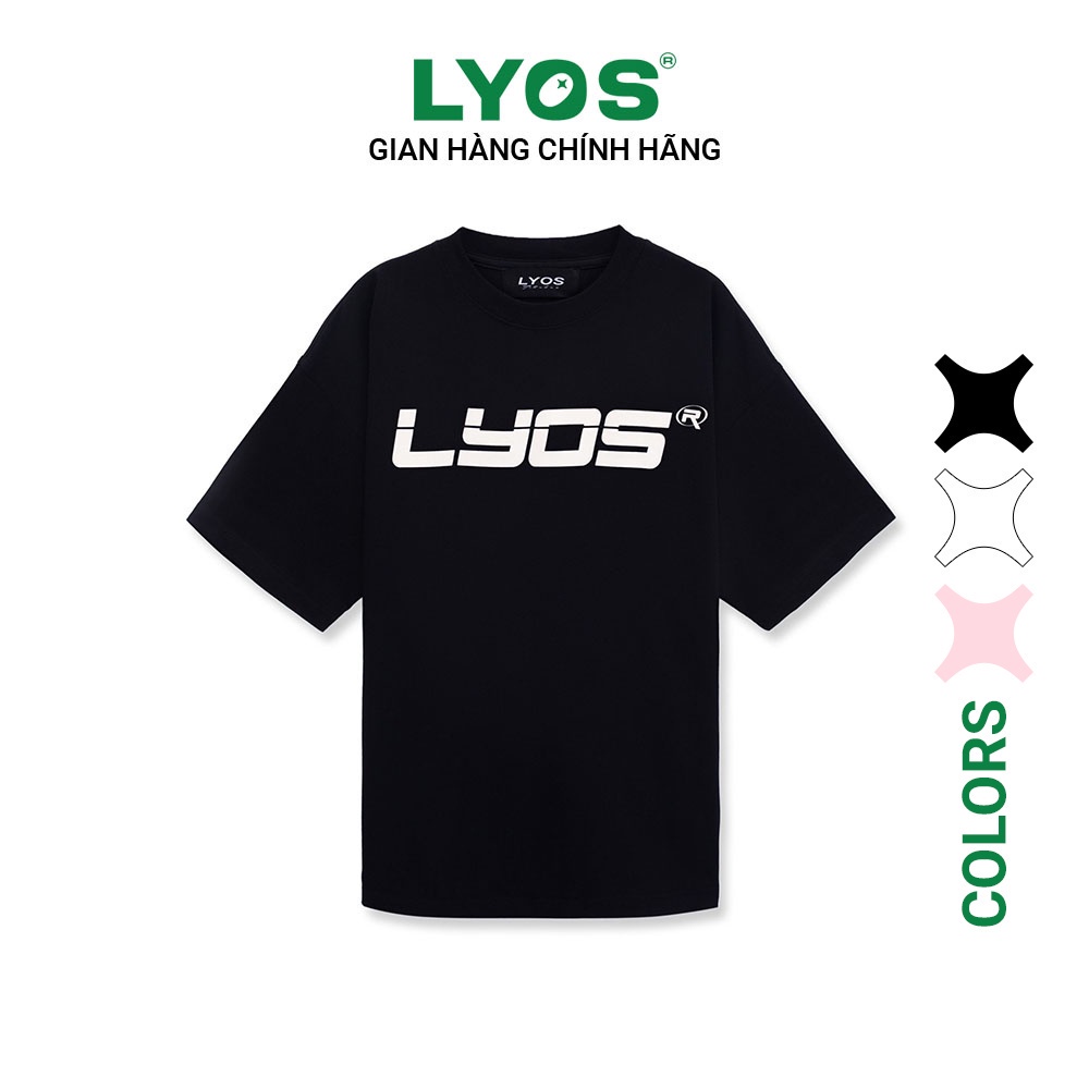 Áo Thun LYOS Logo T-Shirt Đen/Trắng/Hồng