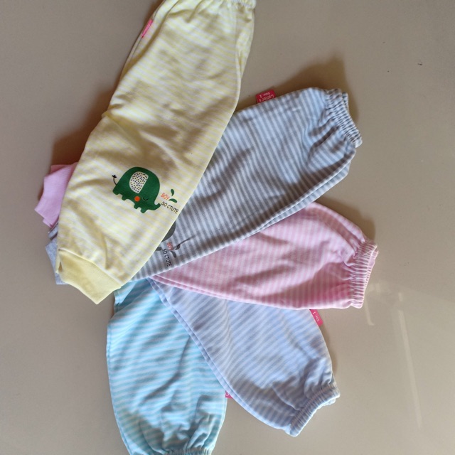 Quần Nỉ Kẻ Ngang Siêu Mềm Mịn Cho Bé 4-14kg_[Ảnh Thật]