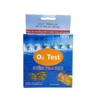 Kiểm tra nhanh hàm lượng oxy có trong nước bể cá cảnh, thuỷ sinh o2 test kit