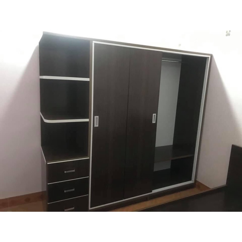 Tủ quần áo nhựa cánh lùa chống nước, không mối mọt ẩm mốc, không cong vênh 180 x 200 x 51 cm - Tủ Nhựa Hoa Sen