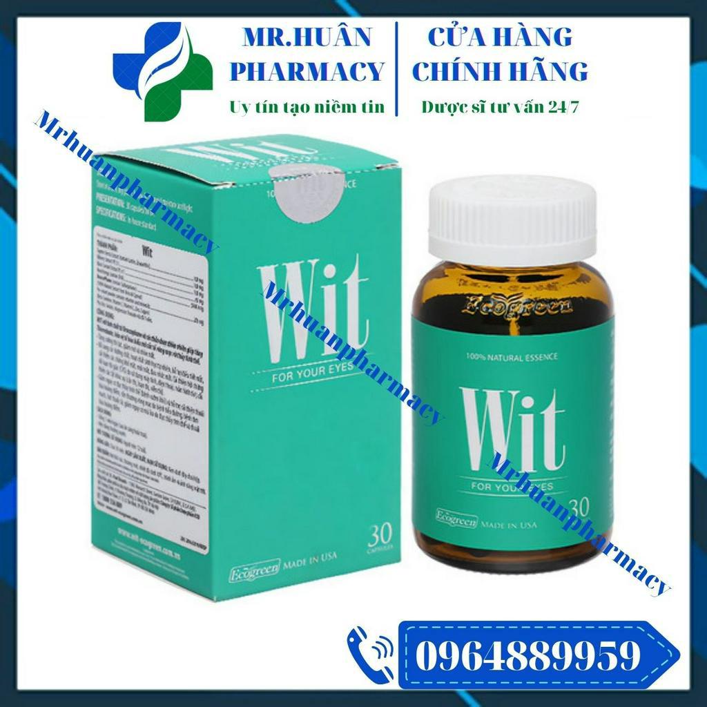 Viên uống bổ mắt Wit (Lọ 30 viên) - For your eyes