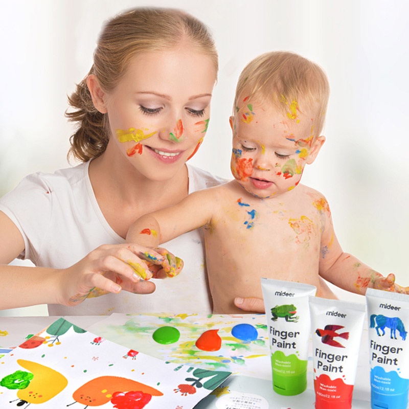 Bộ màu vẽ bằng tay Finger Paint Mideer