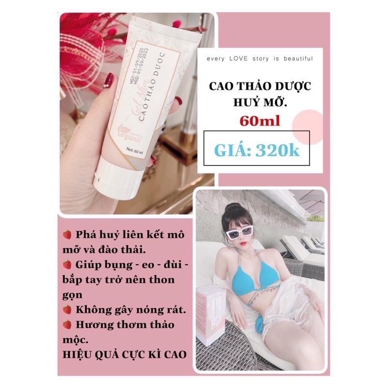 Gel Slim Cao Thảo Dược Huỷ Mỡ