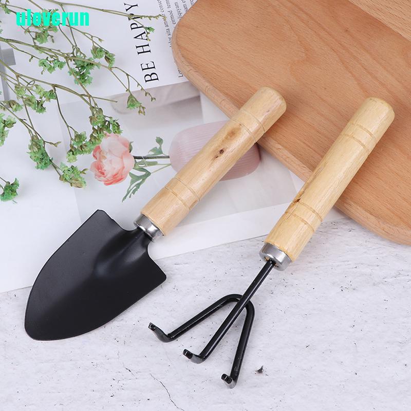 Set 3 Dụng Cụ Làm Vườn Mini Bằng Gỗ