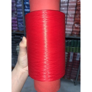 Tơ vắt sổ màu đỏ tươi sợi 150 chất lượng giá rẻ - Tơ hàng loại A, ống 500-600g