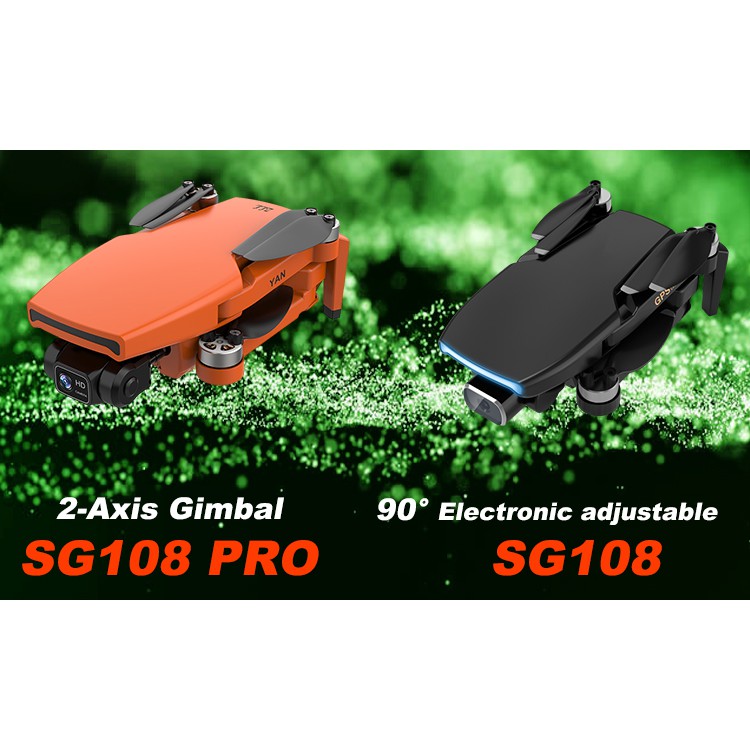DCTK - Máy bay flycam Sg108 pro camera 4K chống rung 2 trục bay 25 Phut, cảm biens quang học GPS tự về - Chính Hãng