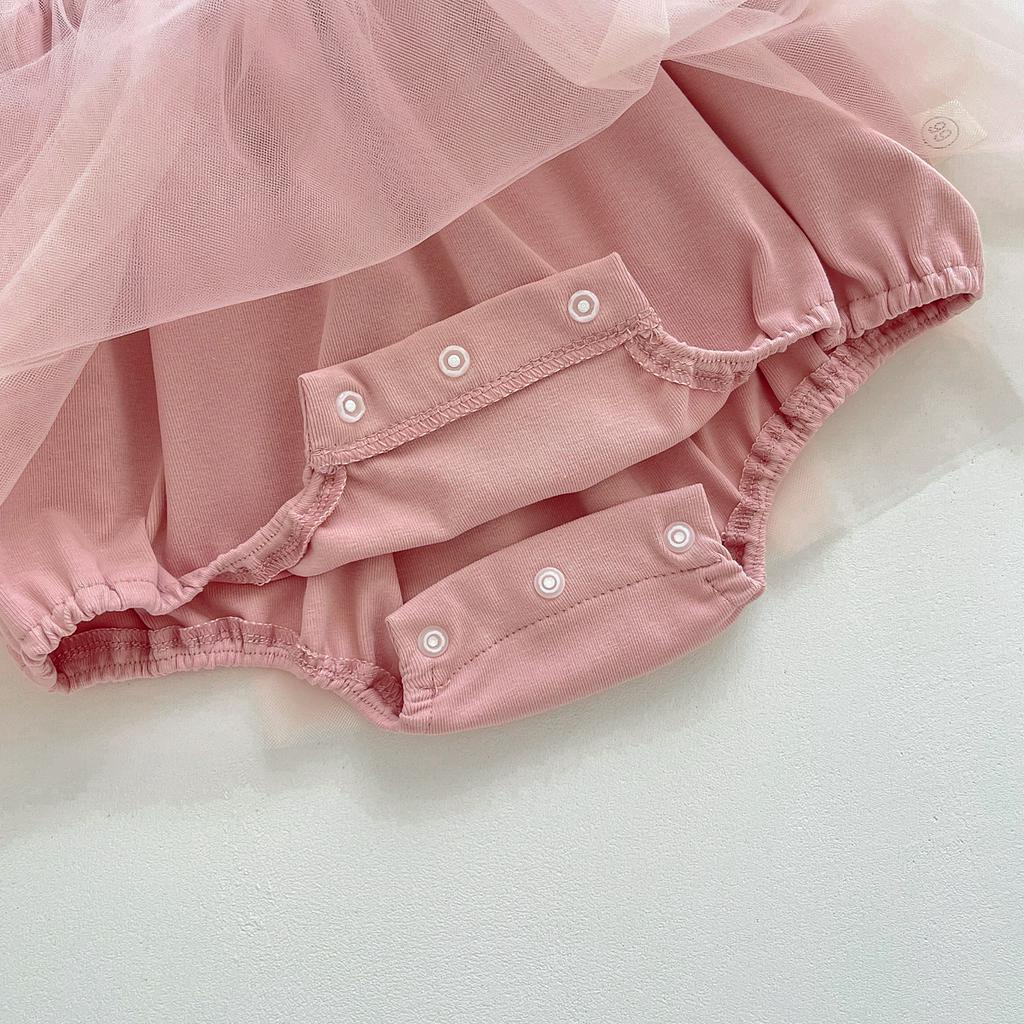 Set Đầm Công Chúa + Băng Đô Cài Tóc Dành Cho Bé Gái