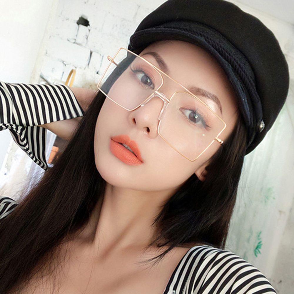 Kính Chống Bức Xạ Ánh Sáng Xanh Hình Vuông Hai Cầu Thời Trang WMES15H Cho Nữ