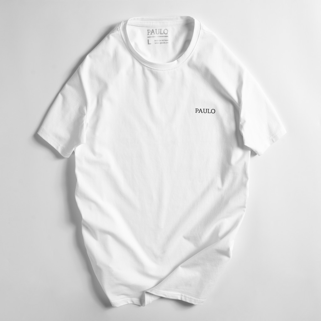 Áo thun nam cổ tròn PAULO vải Cotton lạnh co giãn,dày dặn, form regular fit P01