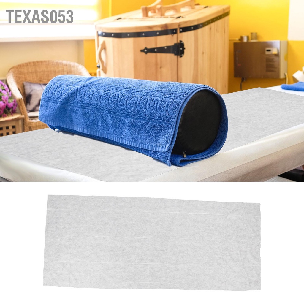 [Hàng Sẵn] 100 Tấm lót trải giường dùng một lần mỏng thoáng khí trắng không lỗ 170x70cm cho massage Spa Thẩm mỹ【Texas053】