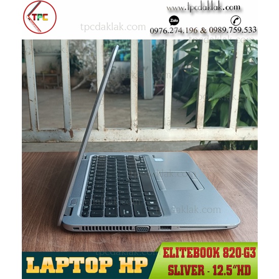 Laptop HP Elitebook 820-G3/ Core I5 6300U/ Ram 4GB/ SSD 128GB/ Intel HD Graphics 520/ LCD 12.5" HD