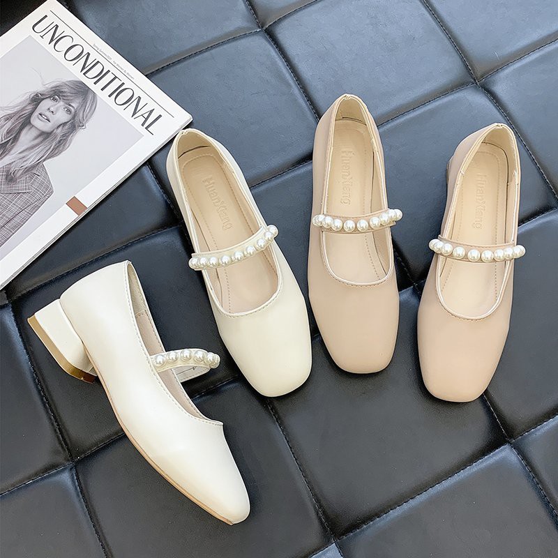 Giày Búp Bê Nữ Gót Thấp Thời Trang 2021 | BigBuy360 - bigbuy360.vn