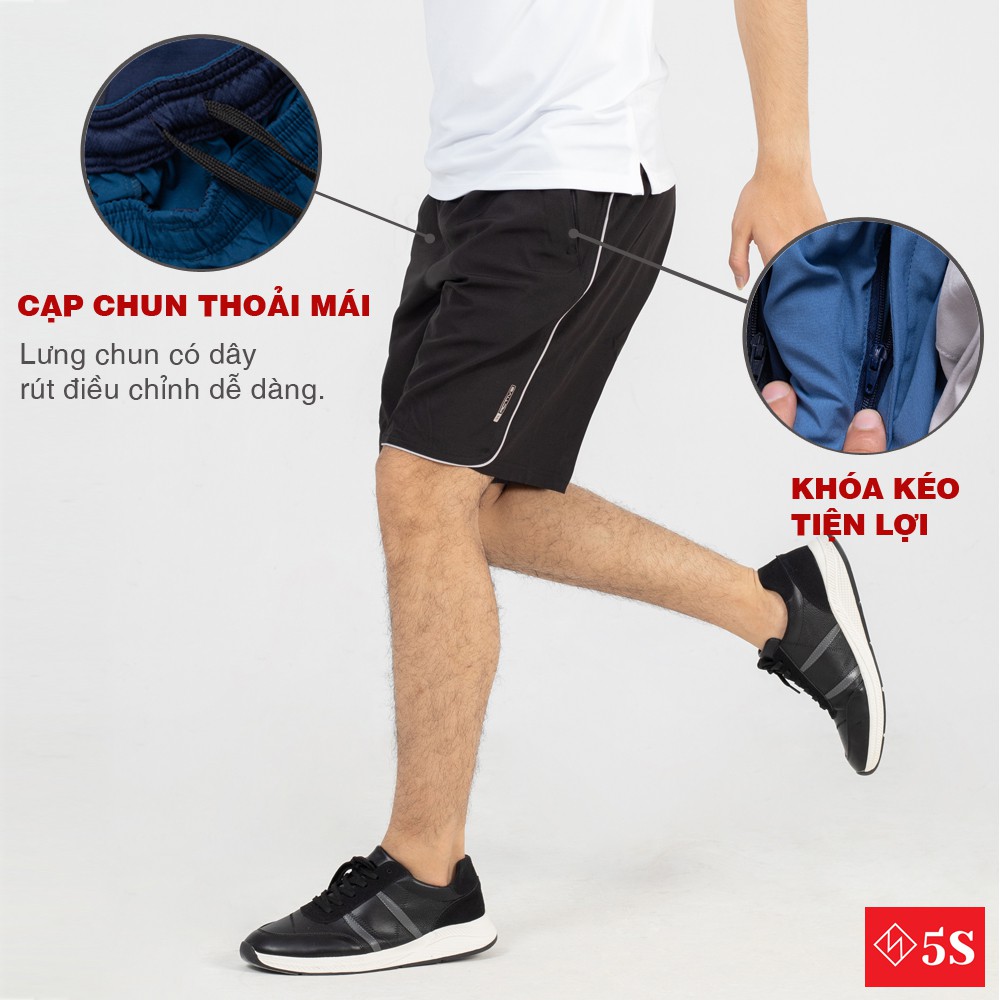 Quần Sooc Nam 5S Vải Gió Cao Cấp, Dây Rút Giấu Cạp Trong, Dáng Thể Thao Siêu Đẹp | BigBuy360 - bigbuy360.vn