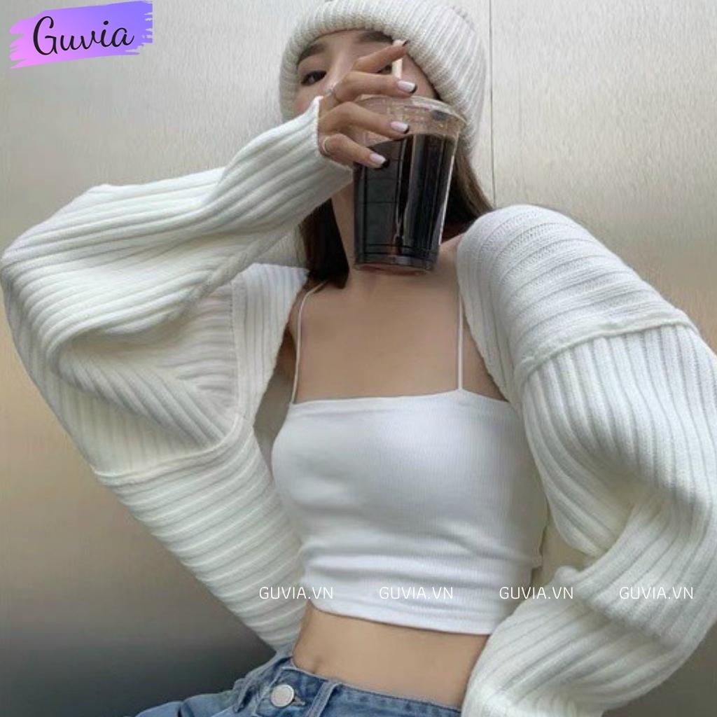 Áo Hai Dây Croptop Sợi Bún Ôm Body Thun Gân, Áo 2 dây Croptop kiểu Sexy dáng ôm Siêu Đẹp Guvia