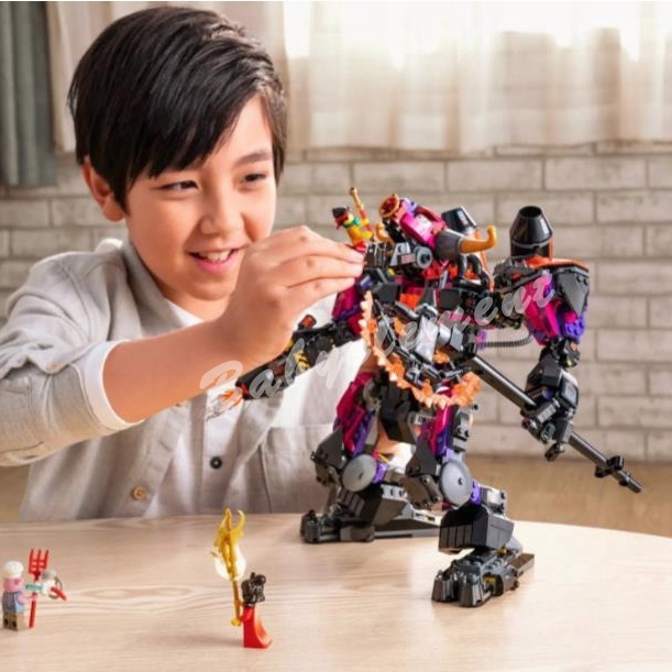 Mô Hình Lắp Ráp Nhân Vật MOC 80010 MonkeyKid Series Demon Bull King