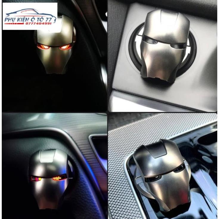 Ốp Bảo vệ nút bấm khởi động ô tô Iron Man