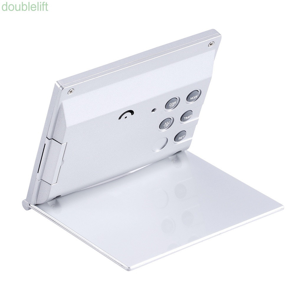 Đồng hồ báo thức điện tử màn hình LCD để bàn linh hoạt kèm vỏ bọc